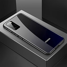 Huawei Honor V30 5G用ケース 高級感 手触り良い アルミメタル 製の金属製 カバー T01 ファーウェイ ブラック