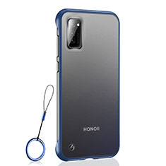Huawei Honor V30 5G用ハードカバー クリスタル クリア透明 S04 ファーウェイ ネイビー