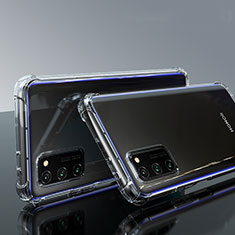 Huawei Honor V30 5G用極薄ソフトケース シリコンケース 耐衝撃 全面保護 クリア透明 カバー ファーウェイ クリア
