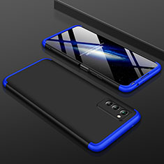 Huawei Honor V30 5G用ハードケース プラスチック 質感もマット 前面と背面 360度 フルカバー ファーウェイ ネイビー・ブラック