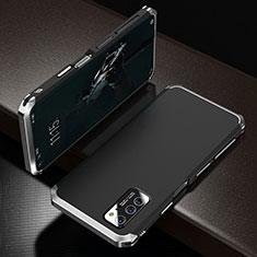 Huawei Honor V30 5G用ケース 高級感 手触り良い アルミメタル 製の金属製 カバー M01 ファーウェイ シルバー・ブラック