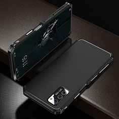 Huawei Honor V30 5G用ケース 高級感 手触り良い アルミメタル 製の金属製 カバー M01 ファーウェイ ブラック