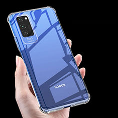 Huawei Honor V30 Pro 5G用極薄ソフトケース シリコンケース 耐衝撃 全面保護 クリア透明 K05 ファーウェイ クリア