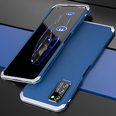 Huawei Honor V30 Pro 5G用ケース 高級感 手触り良い アルミメタル 製の金属製 カバー ファーウェイ シルバー・ネイビー