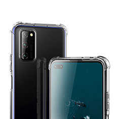 Huawei Honor V30 Pro 5G用極薄ソフトケース シリコンケース 耐衝撃 全面保護 クリア透明 T02 ファーウェイ クリア