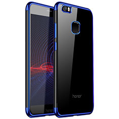 Huawei Honor V8 Max用極薄ソフトケース シリコンケース 耐衝撃 全面保護 クリア透明 H01 ファーウェイ ネイビー