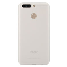 Huawei Honor V9用極薄ケース クリア透明 プラスチック ファーウェイ ホワイト