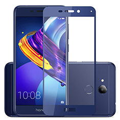Huawei Honor V9 Play用強化ガラス フル液晶保護フィルム ファーウェイ ネイビー