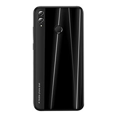 Huawei Honor View 10 Lite用シリコンケース ソフトタッチラバー ライン カバー ファーウェイ ブラック
