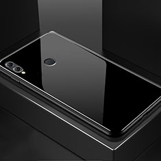 Huawei Honor View 10 Lite用ハイブリットバンパーケース プラスチック 鏡面 カバー M02 ファーウェイ ブラック