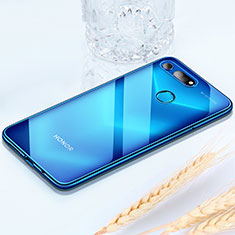 Huawei Honor View 20用極薄ソフトケース シリコンケース 耐衝撃 全面保護 クリア透明 H02 ファーウェイ ネイビー