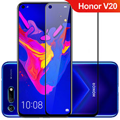 Huawei Honor View 20用強化ガラス フル液晶保護フィルム F08 ファーウェイ ブラック