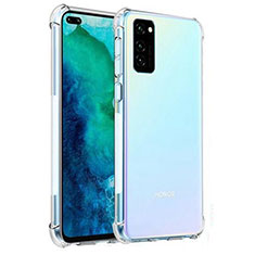 Huawei Honor View 30 5G用極薄ソフトケース シリコンケース 耐衝撃 全面保護 クリア透明 K04 ファーウェイ クリア