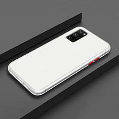 Huawei Honor View 30 5G用ハイブリットバンパーケース プラスチック 兼シリコーン カバー R02 ファーウェイ ホワイト