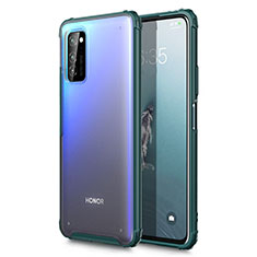 Huawei Honor View 30 5G用極薄ケース クリア透明 プラスチック 質感もマットU01 ファーウェイ グリーン