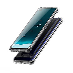 Huawei Honor View 30 5G用極薄ソフトケース シリコンケース 耐衝撃 全面保護 クリア透明 T03 ファーウェイ クリア