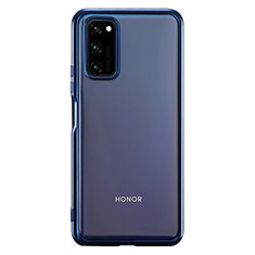 Huawei Honor View 30 Pro 5G用極薄ソフトケース シリコンケース 耐衝撃 全面保護 クリア透明 S01 ファーウェイ ネイビー