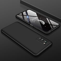 Huawei Honor View 30 Pro 5G用ハードケース プラスチック 質感もマット 前面と背面 360度 フルカバー ファーウェイ ブラック
