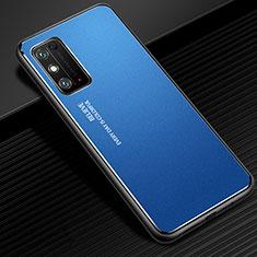 Huawei Honor X10 Max 5G用ケース 高級感 手触り良い アルミメタル 製の金属製 カバー ファーウェイ ネイビー