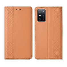 Huawei Honor X10 Max 5G用手帳型 レザーケース スタンド カバー L02 ファーウェイ オレンジ