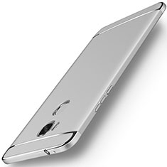 Huawei Honor X5用ケース 高級感 手触り良い メタル兼プラスチック バンパー M01 ファーウェイ シルバー