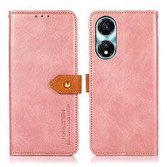 Huawei Honor X5 Plus用手帳型 レザーケース スタンド カバー N07P ファーウェイ ピンク