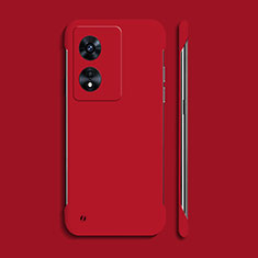 Huawei Honor X5 Plus用ハードケース プラスチック 質感もマット フレームレス カバー P01 ファーウェイ レッド