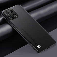Huawei Honor X6a用ケース 高級感 手触り良いレザー柄 S02 ファーウェイ ブラック