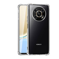 Huawei Honor X9 5G用極薄ソフトケース シリコンケース 耐衝撃 全面保護 クリア透明 T03 ファーウェイ クリア