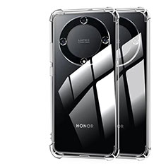 Huawei Honor X9b 5G用極薄ソフトケース シリコンケース 耐衝撃 全面保護 クリア透明 T02 ファーウェイ クリア