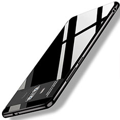 Huawei Mate 10用極薄ソフトケース シリコンケース 耐衝撃 全面保護 クリア透明 T14 ファーウェイ ブラック