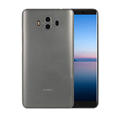 Huawei Mate 10用極薄ケース クリア透明 プラスチック ファーウェイ グレー