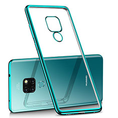 Huawei Mate 20用極薄ソフトケース シリコンケース 耐衝撃 全面保護 クリア透明 H01 ファーウェイ グリーン