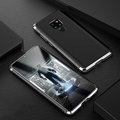 Huawei Mate 20用ケース 高級感 手触り良い アルミメタル 製の金属製 カバー ファーウェイ シルバー