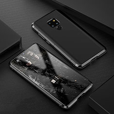 Huawei Mate 20用ケース 高級感 手触り良い アルミメタル 製の金属製 カバー ファーウェイ ブラック