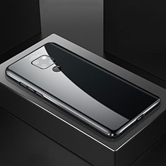 Huawei Mate 20用ケース 高級感 手触り良い アルミメタル 製の金属製 360度 フルカバーバンパー 鏡面 カバー T02 ファーウェイ ブラック