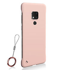 Huawei Mate 20用ハードケース プラスチック 質感もマット カバー P01 ファーウェイ ピンク