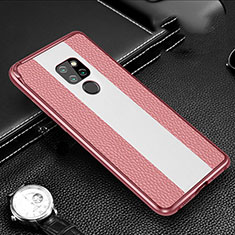 Huawei Mate 20用ケース 高級感 手触り良い アルミメタル 製の金属製 カバー T05 ファーウェイ ピンク