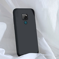 Huawei Mate 20用360度 フルカバー極薄ソフトケース シリコンケース 耐衝撃 全面保護 バンパー C01 ファーウェイ ブラック