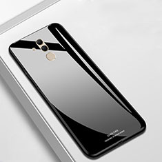 Huawei Mate 20 Lite用ハイブリットバンパーケース プラスチック 鏡面 カバー M01 ファーウェイ ブラック