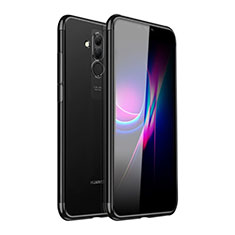 Huawei Mate 20 Lite用極薄ソフトケース シリコンケース 耐衝撃 全面保護 クリア透明 H05 ファーウェイ ブラック