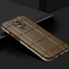 Huawei Mate 20 Lite用360度 フルカバー極薄ソフトケース シリコンケース 耐衝撃 全面保護 バンパー C05 ファーウェイ ブラウン