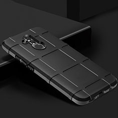 Huawei Mate 20 Lite用360度 フルカバー極薄ソフトケース シリコンケース 耐衝撃 全面保護 バンパー C05 ファーウェイ ブラック