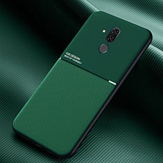 Huawei Mate 20 Lite用シリコンケース ソフトタッチラバー ツイル カバー Y01 ファーウェイ グリーン