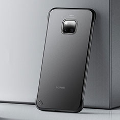 Huawei Mate 20 Pro用極薄ケース クリア透明 プラスチック 質感もマットU01 ファーウェイ ブラック