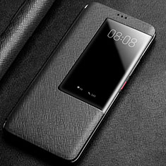 Huawei Mate 20 X 5G用手帳型 レザーケース スタンド カバー T01 ファーウェイ ブラック