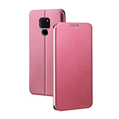 Huawei Mate 20 X 5G用手帳型 レザーケース スタンド カバー T04 ファーウェイ ピンク