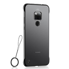 Huawei Mate 20 X 5G用ハードカバー クリスタル クリア透明 S01 ファーウェイ ブラック