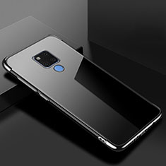 Huawei Mate 20 X 5G用極薄ソフトケース シリコンケース 耐衝撃 全面保護 クリア透明 S01 ファーウェイ ブラック