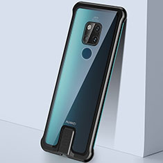 Huawei Mate 20 X 5G用ケース 高級感 手触り良い アルミメタル 製の金属製 カバー T04 ファーウェイ ブラック